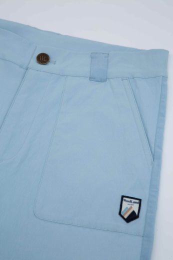 Bilde av WoolLand Romsdalseggen shorts w.cord Boy Light Sky